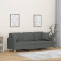 Sofá de 3 plazas con cojines tela gris oscuro 180 cm de , Sofás - Ref: Foro24-3200918, Precio: 296,99 €, Descuento: %