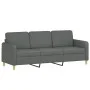 3-seater sofa with dark gray fabric cushions 180 cm by , Sofas - Ref: Foro24-3200918, Price: 272,66 €, Discount: %