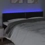 Headboard with LED black synthetic leather 200x5x78/88 cm by , Headboards and footboards - Ref: Foro24-3121580, Price: 56,45 ...