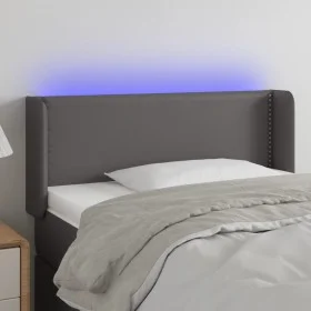 Kopfteil mit LED-grauem Kunstleder 83x16x78/88 cm von , Kopf- und Fußteile - Ref: Foro24-3123172, Preis: 47,69 €, Rabatt: %