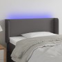 Cabecero con LED cuero sintético gris 83x16x78/88 cm de , Cabeceros y pies de cama - Ref: Foro24-3123172, Precio: 45,50 €, De...