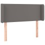 Cabecero con LED cuero sintético gris 83x16x78/88 cm de , Cabeceros y pies de cama - Ref: Foro24-3123172, Precio: 45,50 €, De...