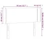 Kopfteil mit LED-grauem Kunstleder 83x16x78/88 cm von , Kopf- und Fußteile - Ref: Foro24-3123172, Preis: 47,69 €, Rabatt: %