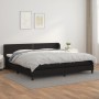 Cama box spring con colchón cuero sintético negro 200x200 cm de , Camas y somieres - Ref: Foro24-3127271, Precio: 564,59 €, D...