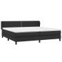 Cama box spring con colchón cuero sintético negro 200x200 cm de , Camas y somieres - Ref: Foro24-3127271, Precio: 564,59 €, D...