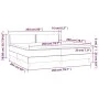 Box spring bed with cream fabric mattress 200x200 cm by , Beds and slatted bases - Ref: Foro24-3129662, Price: 549,63 €, Disc...