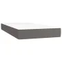 Box spring bed with gray synthetic leather mattress 80x200 cm by , Beds and slatted bases - Ref: Foro24-3130689, Price: 287,9...