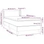 Box spring bed with gray synthetic leather mattress 80x200 cm by , Beds and slatted bases - Ref: Foro24-3130689, Price: 287,9...