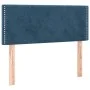 Box spring bed with dark blue velvet mattress 90x200 cm by , Beds and slatted bases - Ref: Foro24-3130881, Price: 307,35 €, D...