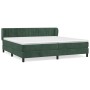 Cama box spring con colchón terciopelo verde oscuro 200x200 cm de , Camas y somieres - Ref: Foro24-3131102, Precio: 611,04 €,...