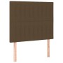 Cama box spring colchón y luces LED tela marrón oscuro 90x190cm de , Camas y somieres - Ref: Foro24-3135000, Precio: 327,43 €...