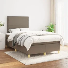 Cama box spring con colchón tela gris taupe 120x200 cm de , Camas y somieres - Ref: Foro24-3142245, Precio: 390,29 €, Descuen...