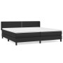 Cama box spring con colchón cuero sintético negro 200x200 cm de , Camas y somieres - Ref: Foro24-3130739, Precio: 561,42 €, D...
