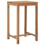 Mesa alta de jardín madera maciza de teca 60x60x105 cm de , Mesas de jardín - Ref: Foro24-287235, Precio: 186,67 €, Descuento: %