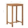 Mesa alta de jardín madera maciza de teca 60x60x105 cm de , Mesas de jardín - Ref: Foro24-287235, Precio: 186,67 €, Descuento: %