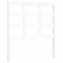 Estructura de cama individual con cabecero madera maciza blanco de , Camas y somieres - Ref: Foro24-3193947, Precio: 112,53 €...