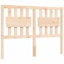 Estructura de cama con cabecero madera maciza 140x190 cm de , Camas y somieres - Ref: Foro24-3194291, Precio: 135,11 €, Descu...