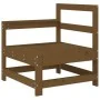 Sofá esquinero de madera maciza de pino marrón miel de , Sofás modulares de exterior - Ref: Foro24-825502, Precio: 55,99 €, D...