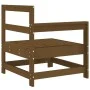 Sofá esquinero de madera maciza de pino marrón miel de , Sofás modulares de exterior - Ref: Foro24-825502, Precio: 55,99 €, D...