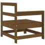Sofá esquinero de madera maciza de pino marrón miel de , Sofás modulares de exterior - Ref: Foro24-825502, Precio: 56,52 €, D...
