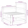 Sofá esquinero de madera maciza de pino marrón miel de , Sofás modulares de exterior - Ref: Foro24-825502, Precio: 56,52 €, D...