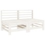 Juego de muebles de jardín 6 piezas madera maciza pino blanco de , Conjuntos de jardín - Ref: Foro24-3186474, Precio: 410,01 ...