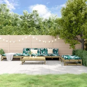 Juego de sofás de jardín 5 piezas madera de pino impregnada de , Conjuntos de jardín - Ref: Foro24-3186640, Precio: 485,45 €,...