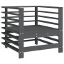 Juego de muebles de jardín 7 piezas madera maciza de pino gris de , Conjuntos de jardín - Ref: Foro24-3186237, Precio: 497,76...