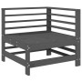 Mesa y taburetes altos jardín 6 pzas madera maciza de pino gris de , Conjuntos de jardín - Ref: Foro24-3186202, Precio: 396,4...