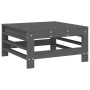 Mesa y taburetes altos jardín 6 pzas madera maciza de pino gris de , Conjuntos de jardín - Ref: Foro24-3186202, Precio: 396,4...