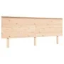 Bed frame with solid wood headboard 200x200 cm by , Beds and slatted bases - Ref: Foro24-3193421, Price: 173,25 €, Discount: %