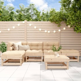 Juego de muebles de jardín 6 piezas madera maciza de pino de , Conjuntos de jardín - Ref: Foro24-3186305, Precio: 275,87 €, D...