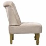 Sillón de estilo francés de tela color crema en Sillones | Comprar online en Foru.es