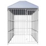 Perrera de exterior con techo 450x150 cm de vidaXL, Casetas y cercados para perros - Ref: Foro24-144623, Precio: 901,14 €, De...