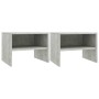 Mesitas de noche 2 uds madera contrachapada hormigón 40x30x30cm de vidaXL, Mesitas de noche - Ref: Foro24-800072, Precio: 35,...