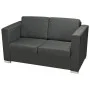 Sofá de 2 plazas tela gris oscuro de , Sofás - Ref: Foro24-243583, Precio: 377,94 €, Descuento: %
