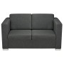 Sofá de 2 plazas tela gris oscuro de , Sofás - Ref: Foro24-243583, Precio: 384,60 €, Descuento: %