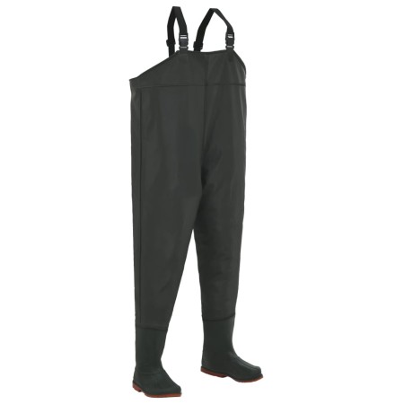 Vadeador con botas verde talla 43 de vidaXL, Vadeadores para caza y para pesca - Ref: Foro24-133658, Precio: 44,82 €, Descuen...