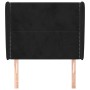 Cabecero con orejas de terciopelo negro 83x23x118/128 cm de , Cabeceros y pies de cama - Ref: Foro24-3117848, Precio: 71,58 €...