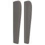 Cabecero con orejas cuero sintético gris 103x23x118/128cm de , Cabeceros y pies de cama - Ref: Foro24-3117904, Precio: 68,59 ...