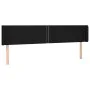 Black fabric headboard 163x16x78/88 cm by , Headboards and footboards - Ref: Foro24-3118636, Price: 52,59 €, Discount: %