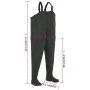 Vadeador con botas verde talla 43 de vidaXL, Vadeadores para caza y para pesca - Ref: Foro24-133658, Precio: 43,78 €, Descuen...