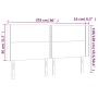 Cabecero con LED cuero sintético negro 203x16x118/128 cm de , Cabeceros y pies de cama - Ref: Foro24-3124016, Precio: 115,16 ...