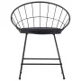 Sillas de comedor asientos de cuero sintético 2 uds acero negro de vidaXL, Sillas de comedor - Ref: Foro24-247274, Precio: 88...