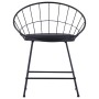 Sillas de comedor asientos de cuero sintético 2 uds acero negro de vidaXL, Sillas de comedor - Ref: Foro24-247274, Precio: 89...