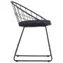 Sillas de comedor asientos de cuero sintético 2 uds acero negro de vidaXL, Sillas de comedor - Ref: Foro24-247274, Precio: 88...