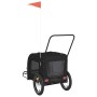 Remolque de bicicleta mascotas hierro tela Oxford negro de , Cochecitos para mascotas - Ref: Foro24-93856, Precio: 102,85 €, ...
