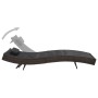 Tumbona de ratán sintético y textileno marrón de vidaXL, Tumbonas - Ref: Foro24-44895, Precio: 124,82 €, Descuento: %