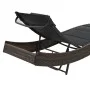 Braune Liege aus synthetischem Rattan und Textilene von vidaXL, Liegen - Ref: Foro24-44895, Preis: 123,02 €, Rabatt: %