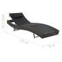 Braune Liege aus synthetischem Rattan und Textilene von vidaXL, Liegen - Ref: Foro24-44895, Preis: 123,02 €, Rabatt: %